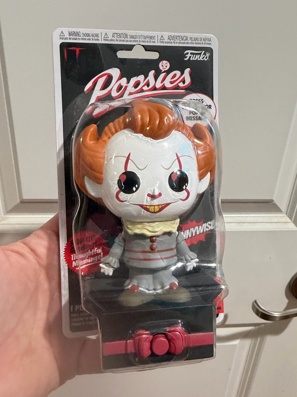 Funko Popsies Backing Card Black & White